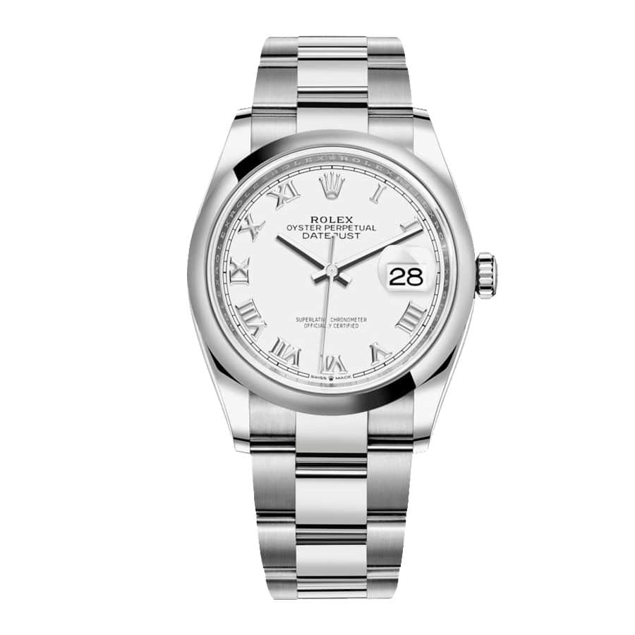 rolex-datejust-126200-steel-white-dial2 Rolex Datejust 126200 "White Dial Smooth Bezel" Top Grade Clone 1:1 - Image 1