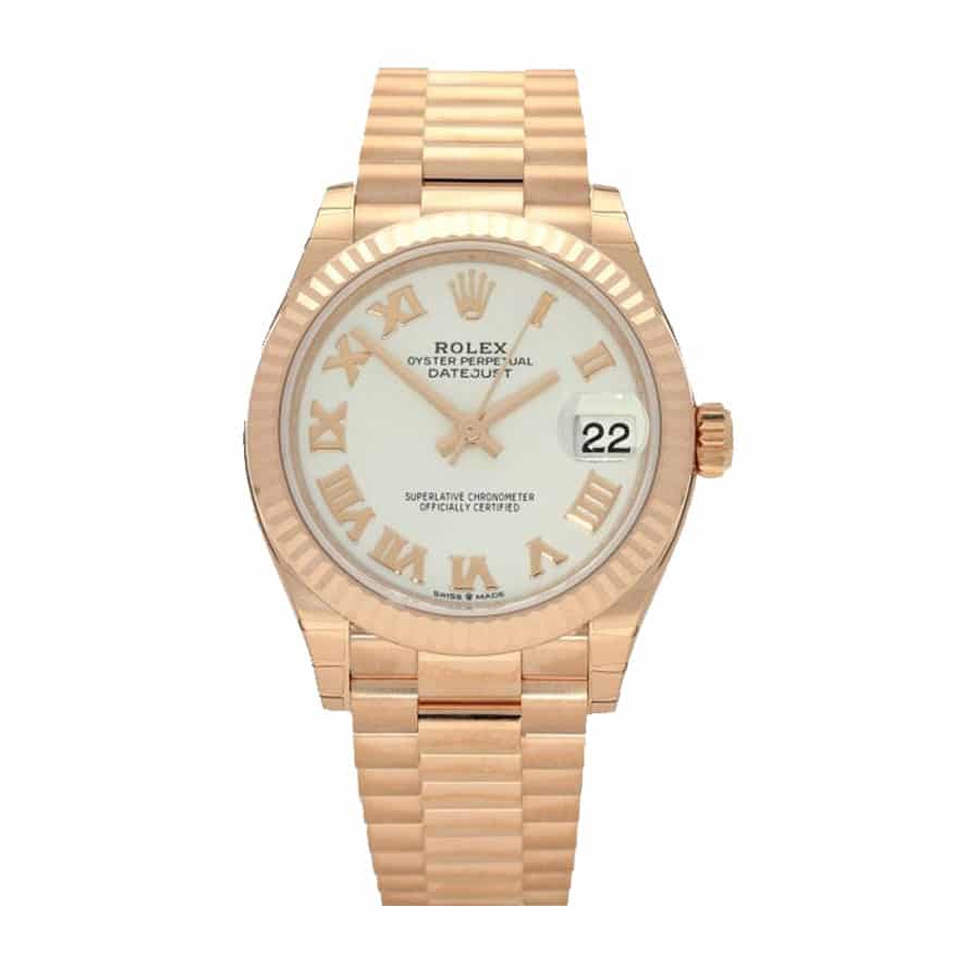rolex-datejust-278275-31mm-midsize-rose-gold-white-dial Rolex Datejust 278275 Rose Gold Authentic Clone 1:1 - Image 1
