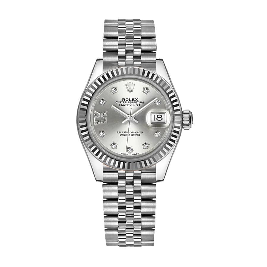 rolex-datejust-28mm-279174-steel-white-gold-automatic-silver-dial-replica