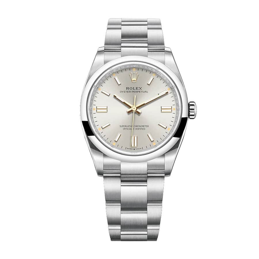 rolex-oyster-perpetual-grey-dial-126000-replica
